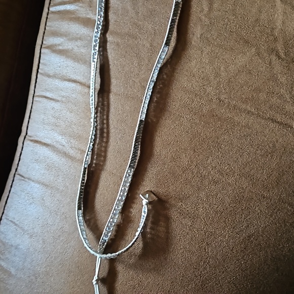 Nakamol wrap bracelet ( light gray with stones ) - Picture 3 of 4